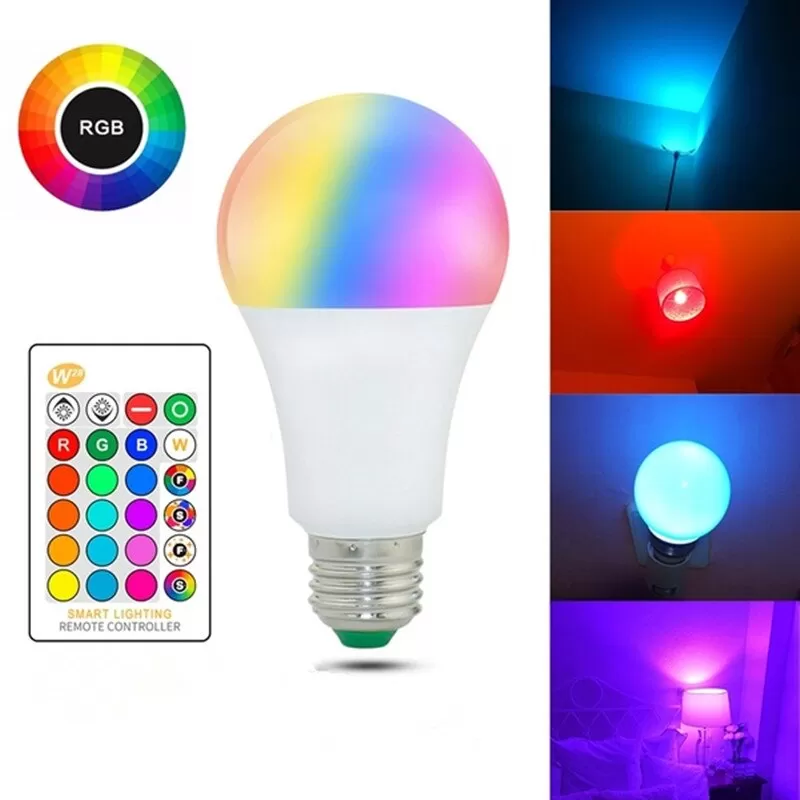 9W B22 9W B22 16 Color Changing B22 RGB LED Magic Light Bulb - image 1