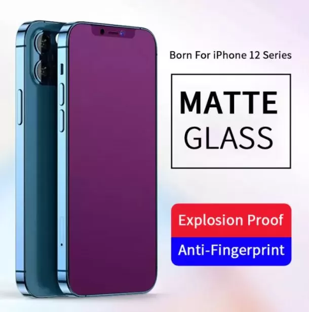 Apple_iPhone 12 Pro Max Blueray Matte Frosted Full Tempered