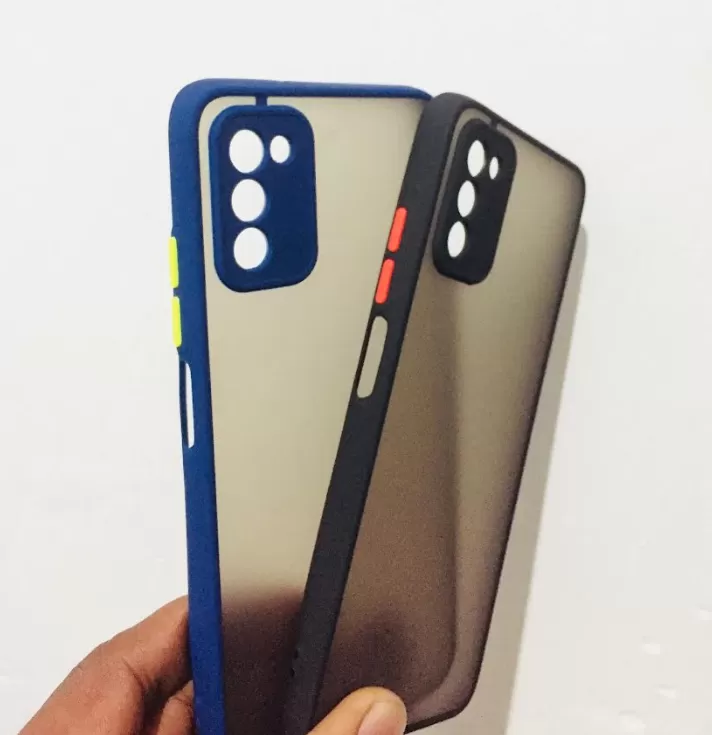 Black Samsung Galaxy A03s Gingle Series Shock Proof Case Bac - image 1