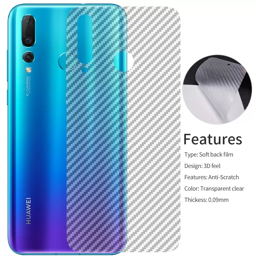 Clear Clear Slim Transparent Carbon Fiber Film For Vivo Y12s