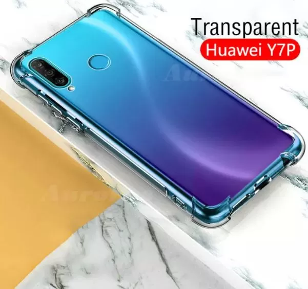 Clear Huawei Y7p Shockproof Case - Shockproof Transparent Ca
