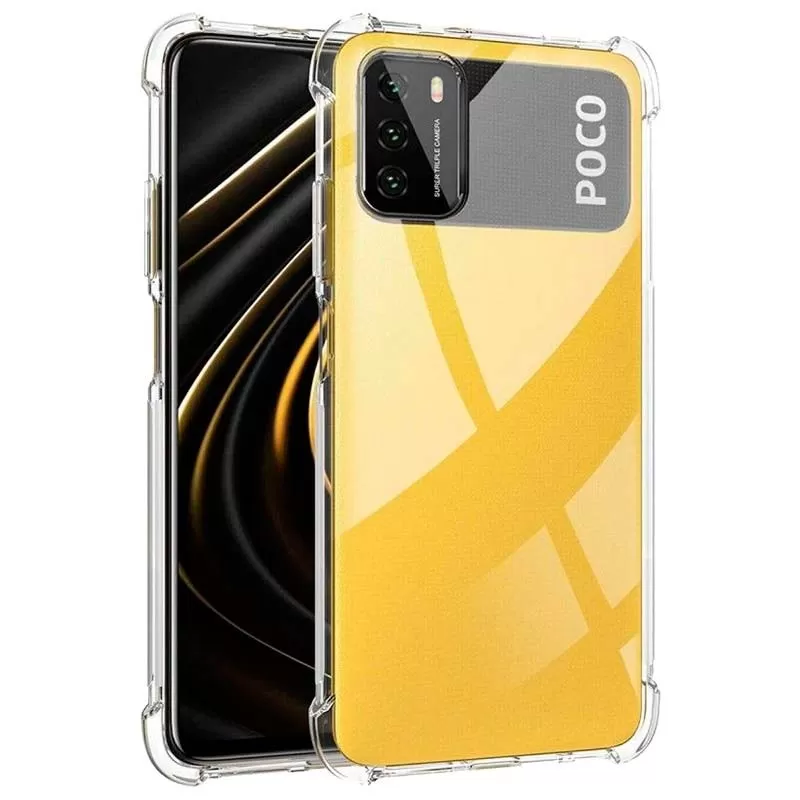 Clear Poco M3 Shockproof Case - Shockproof Transparent Case - image 1