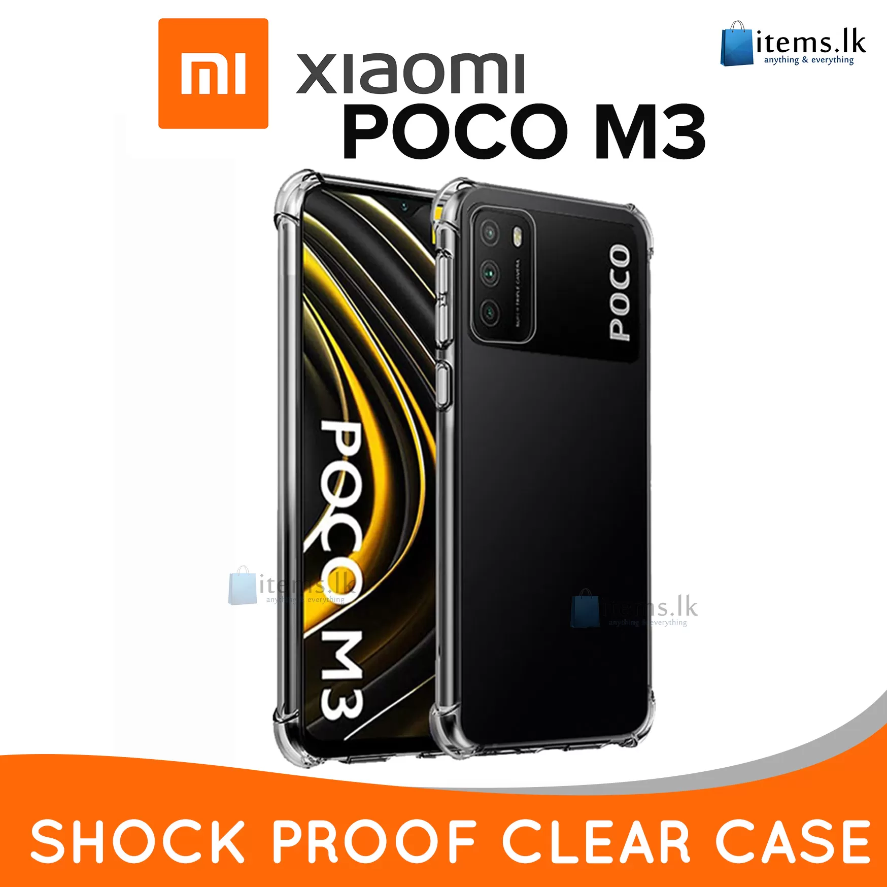 Clear Poco M3 Shockproof Case - Shockproof Transparent Case - image 2