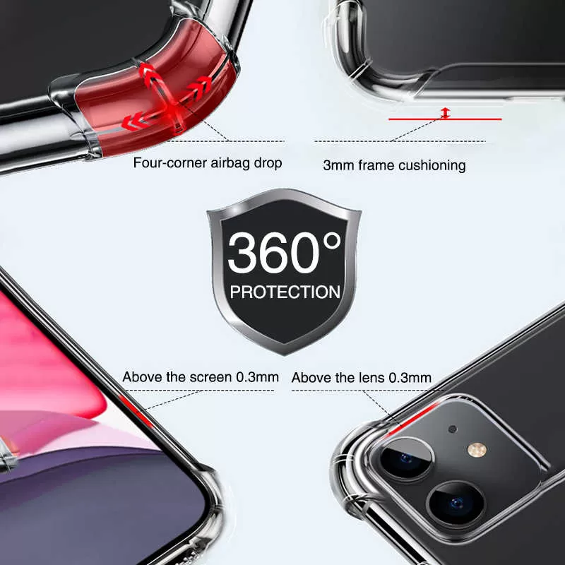 Clear Samsung Galaxy A03s Shockproof Case - Shockproof Trans - image 5