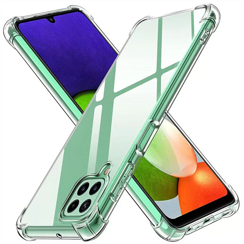 Clear Samsung Galaxy A22 5G Luxury Transparent Airbag Bumper