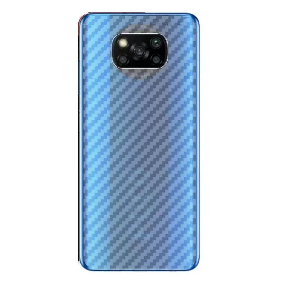 Clear Slim Transparent Carbon Fiber Film For Mi Poco X3 Mobi