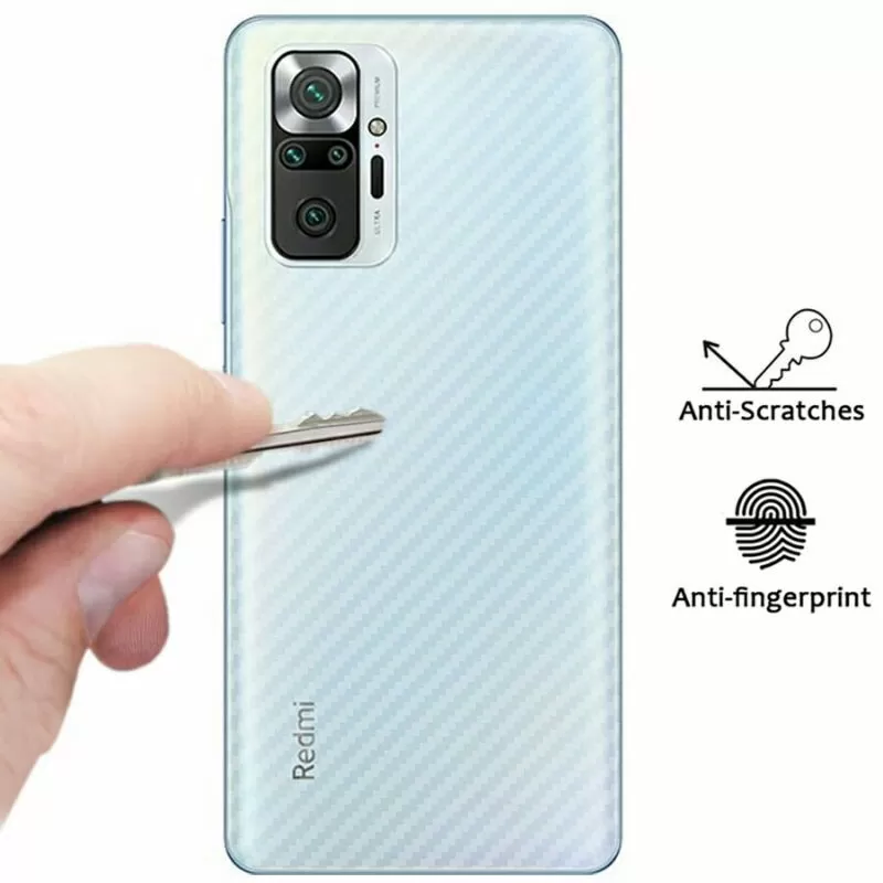 Clear Slim Transparent Carbon Fiber Film For Mi Redmi Note 1