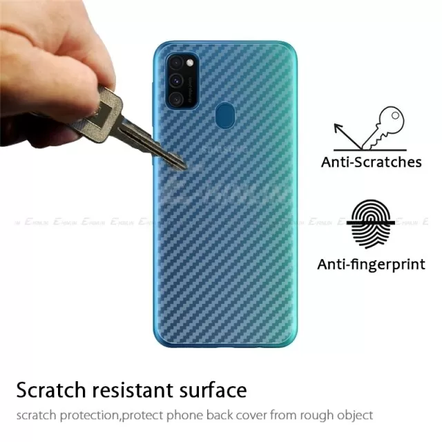 Clear Slim Transparent Carbon Fiber Film For Samsung Galaxy