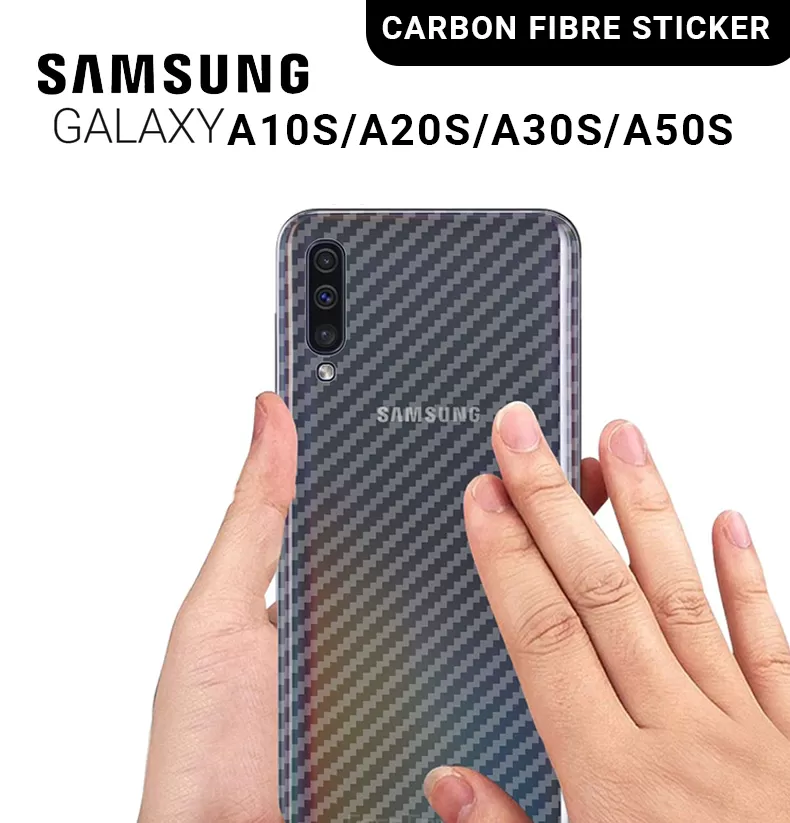 Clear Slim Transparent Carbon Fiber Film For Samsung Galaxy