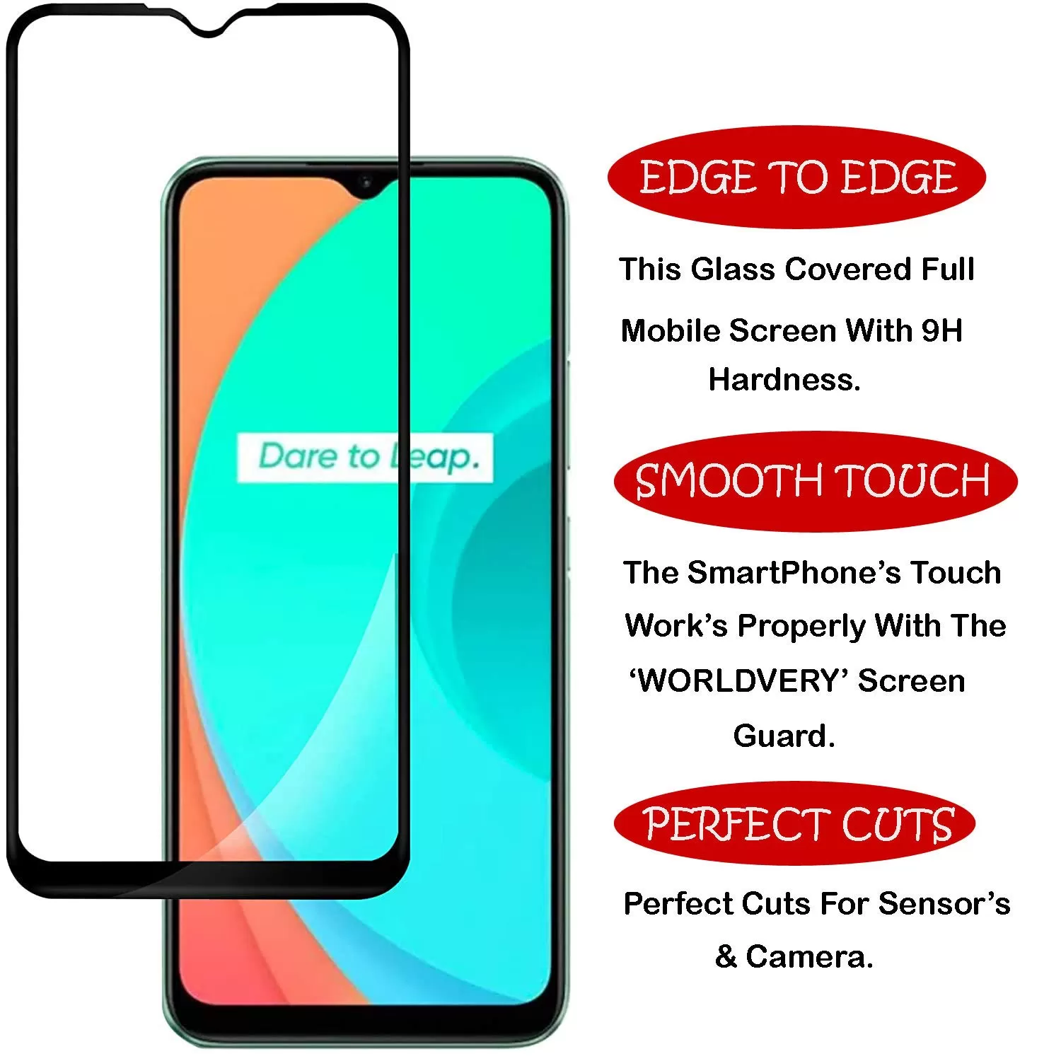 Full Cover MTB Tempered Glass For Realme 6 Screen Protector - image 4
