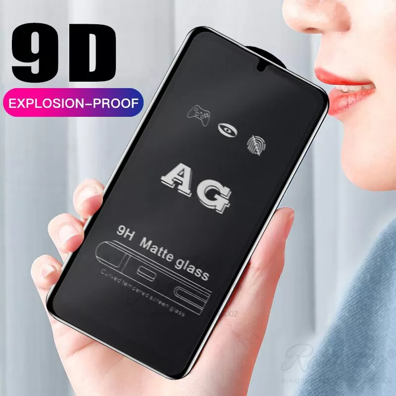 Full Glue Anti-Fingerprint Matte Tempered Glass for Samsung - image 2