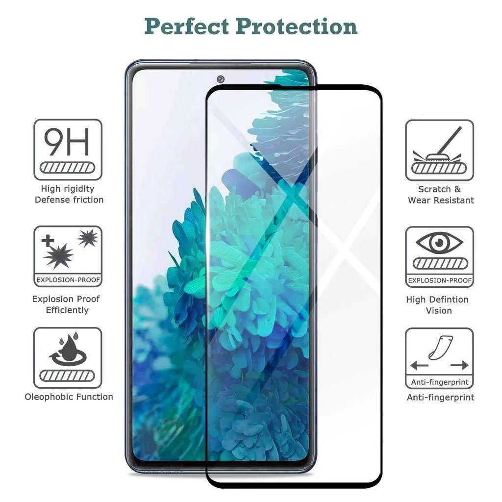 Galaxy M62 OriginaI 9H Full Glue Edge to Edge Full Screen An