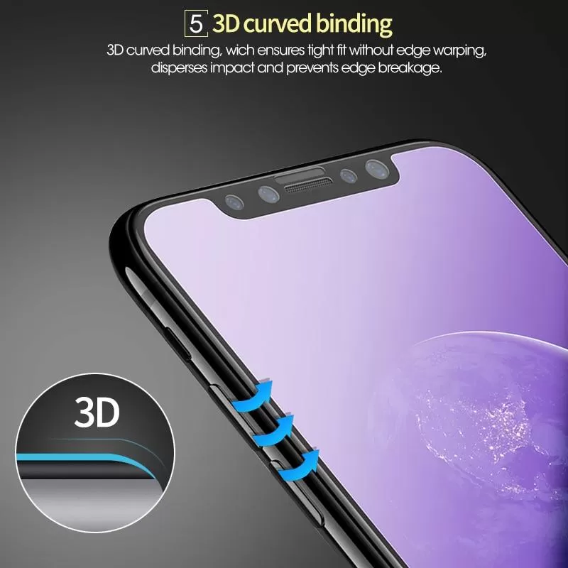Huawei Nova 7i Anti-Blue Ray Light Matte Tempered Glass Blue - image 2