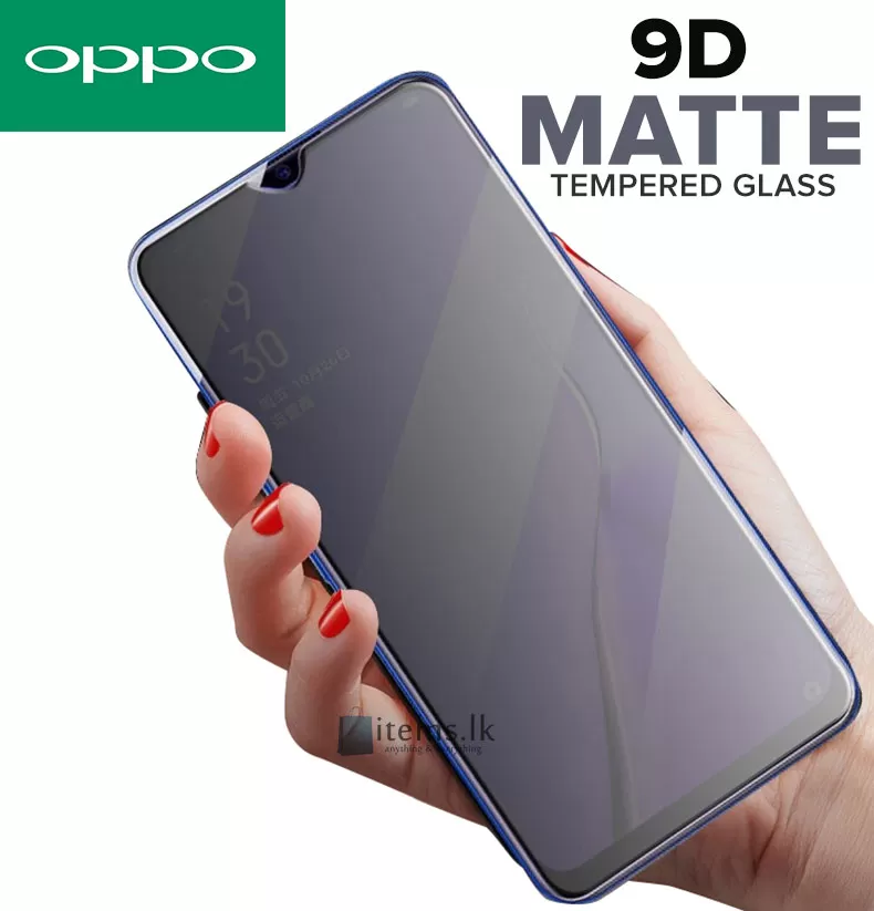 OPPO A15/ A15s Full Glue Anti-Fingerprint Matte Tempered Gla - image 2