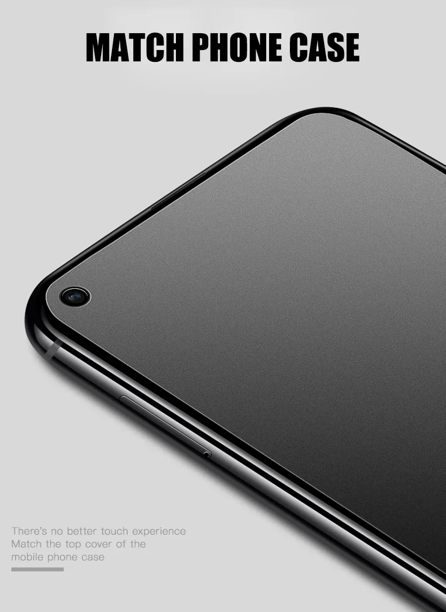 Oppo F19 / F19 Pro Stylish Full Cover Matte Texture Tempered - image 3