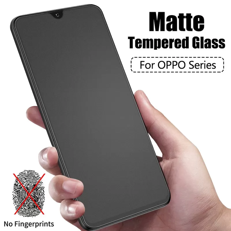 OPPO K5 Full Glue Anti-Fingerprint Matte Tempered Glass for - image 1