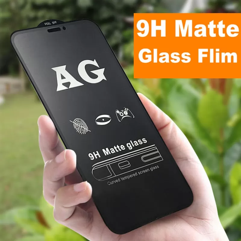 Realme C33 Stylish Full Cover Matte Texture Tempered Glass n - image 3