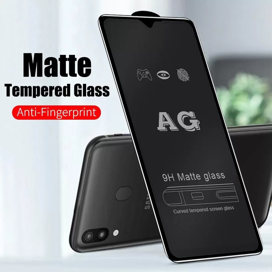 Samsung A03s No Fingerprint Matte Tempered Glass Screen Prot - image 2