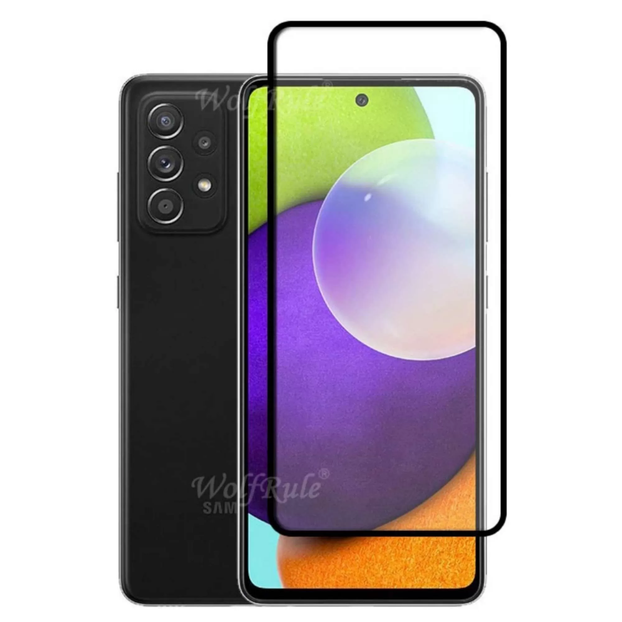 Samsung A52 Screen Protector Full Glue 9D Tempered Glass - image 2
