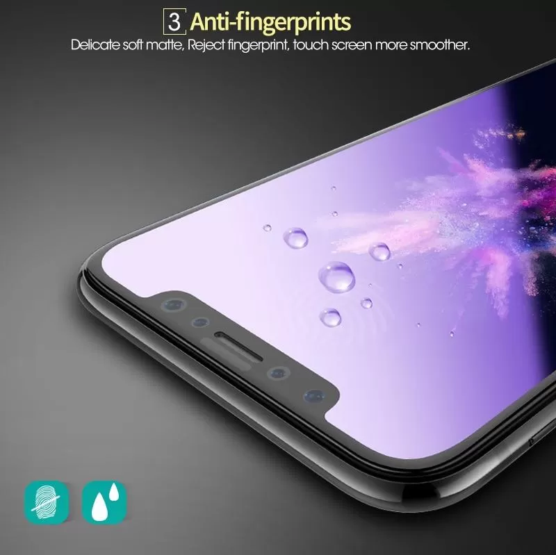 Samsung Galaxy A03s Blueray Matte Frosted Full Tempered Glas - image 2