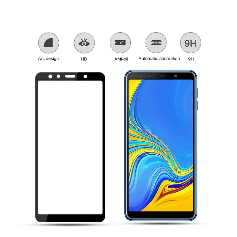 Samsung Galaxy A7 2018 Tempered Glass Screen Protectors Prot - image 3