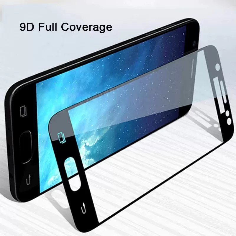 Samsung Galaxy J7 Prime Full Glue Tempered Glass Screen Prot