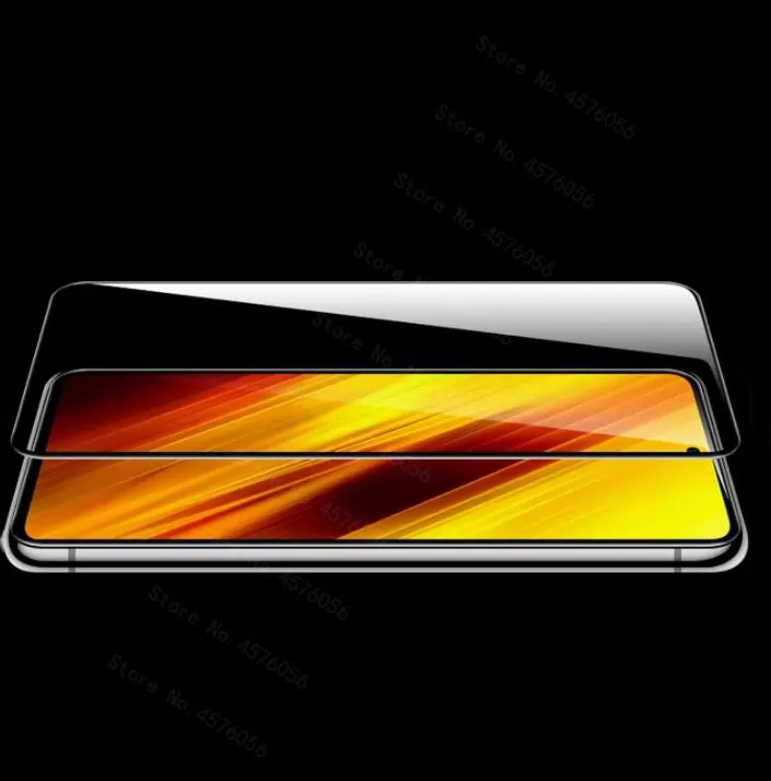 Screen Protector for Poco X3 Full Glue 9D Tempered Glass for - image 3