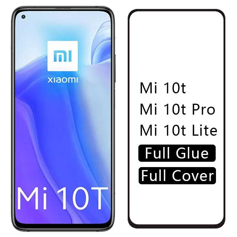 Screen Protector for Redmi 10t Full Glue 9D Tempered Glass f