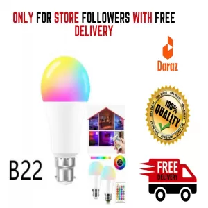 9W B22 9W / 15W 16 Color Changing B22 RGB LED Magic Light Bu