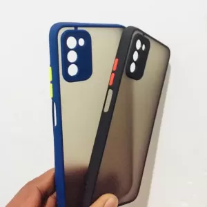 Black Samsung Galaxy A03s Gingle Series Shock Proof Case Bac