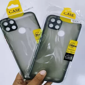 Blue Realme C21Y Gingle Series Shock Proof Case Back Cover w