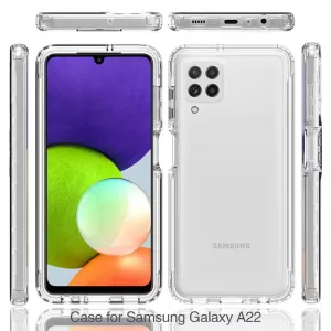 Clear Samsung Galaxy A22 4G Shockproof Case - Camera Protect