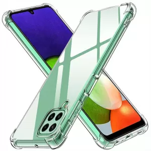 Clear Samsung Galaxy A22 5G Luxury Transparent Airbag Bumper