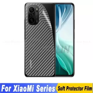 Clear Slim Transparent Carbon Fiber Film For Mi Poco F3 Mobi