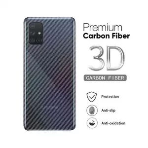 Clear Slim Transparent Carbon Fiber Film For Samsung Galaxy