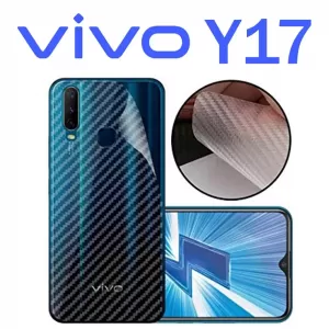 Clear Slim Transparent Carbon Fiber Film For Vivo Y17 Mobile