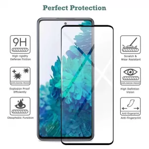 Galaxy M62 OriginaI 9H Full Glue Edge to Edge Full Screen An