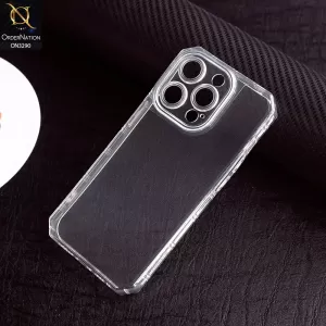 iPhone 14 Pro Max Luxury Transparent Airbag Bumper Case For