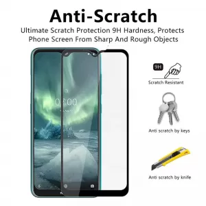 Nokia 6.2 / 7.2 Full Glue Tempered Glass Screen Protector -