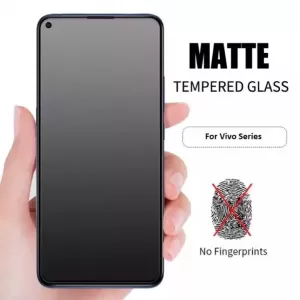 OPPO A16 Stylish Full Cover Matte Texture Tempered Glass non