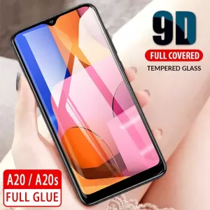 Samsung Galaxy A20s Full Glue Tempered Glass for Screen