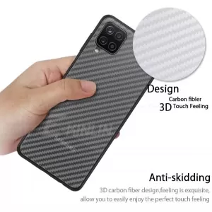 Samsung Galaxy M42 5G Clear Slim Transparent Carbon Fiber Fi