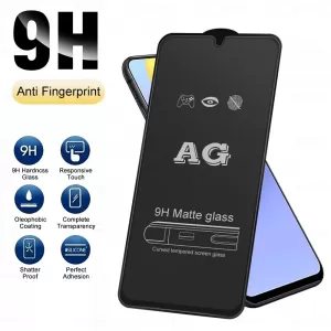 Vivo Y20 Stylish Full Cover Matte Texture Tempered Glass non