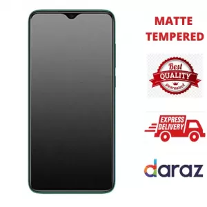 Vivo Y33s Stylish Full Cover Matte Texture Tempered Glass no