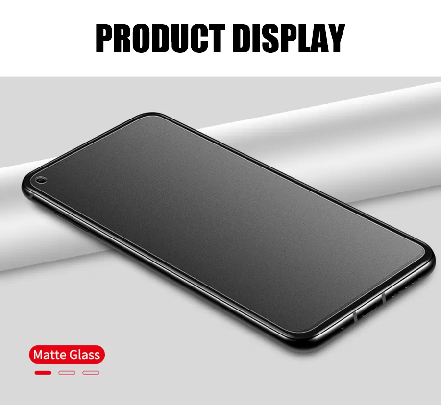 Vivo V20 (2021) Stylish Full Cover Matte Texture Tempered Gl - image 2