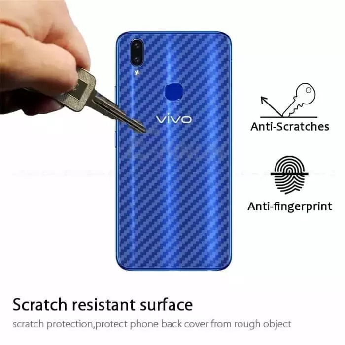 VIVO V20 SE Clear Slim Transparent Carbon Fiber Film For Viv - image 3