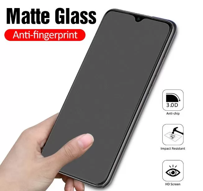 Xiaomi Mi Poco M2 Stylish Full Cover Matte Texture Tempered