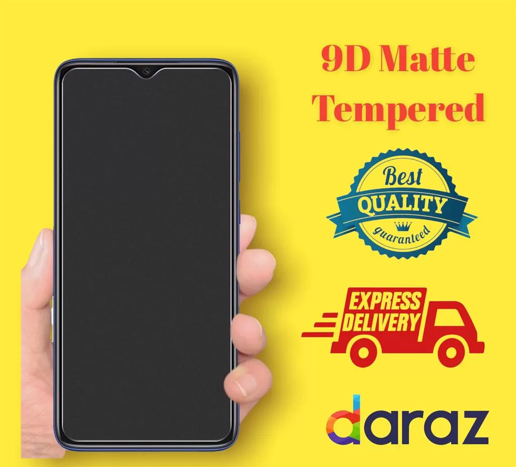 Xiaomi Redmi 10 Stylish Full Cover Matte Texture Tempered Gl