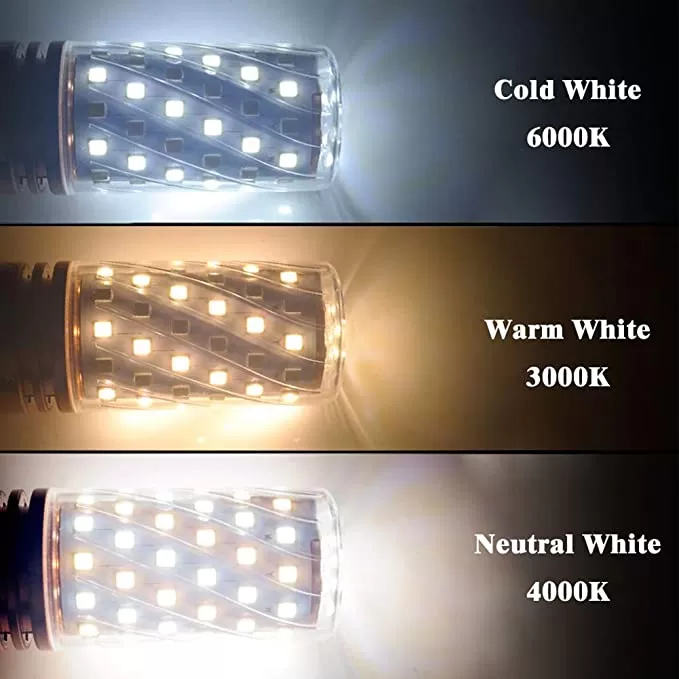 16W 12W / 16W E27 Bi Color Candle Light Corn Bullb For Decor
