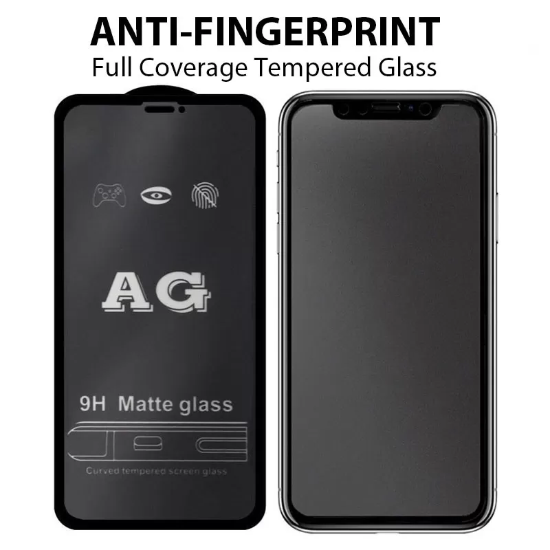 Apple Iphone SE No Fingerprint Matte Tempered Glass Screen P - image 2